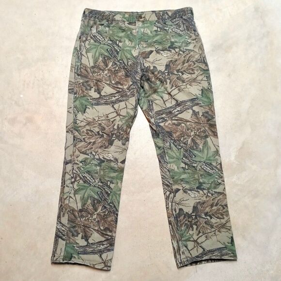 Vintage Duxbak Realtree Pants Fits 38x31 Made in USA Camo Hunting Outdoor 90s - Picture 1 of 10